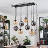 Gastor Pendellampa, kullampa, Pendelbelysning Amber, Rökfärger, 8-ljuskällor