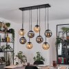 Gastor Pendellampa, kullampa, Pendelbelysning Amber, Rökfärger, 8-ljuskällor