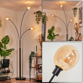 Nikkala Golvlampa Svart, 3-ljuskällor