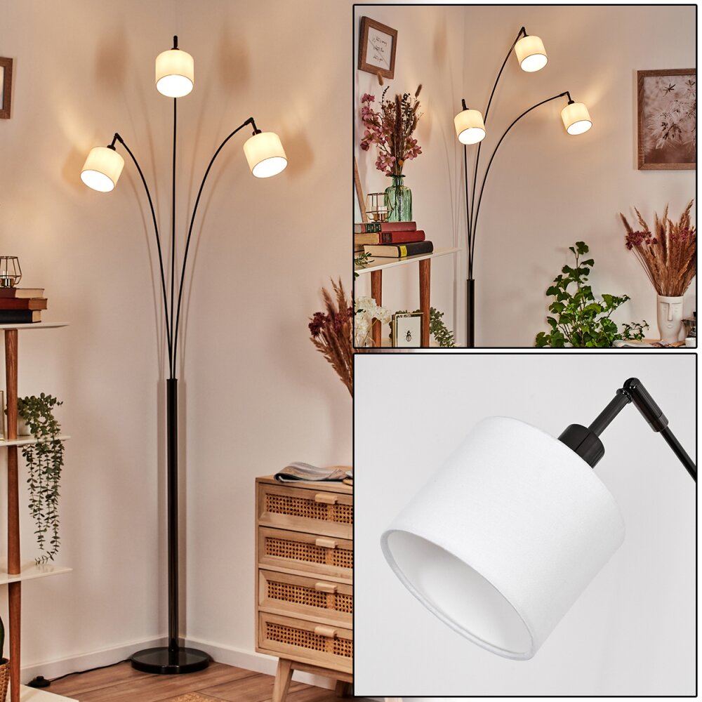 Bassagoda Golvlampa Krom, Svart, 3-ljuskällor main product photo