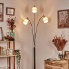 Bassagoda Golvlampa Krom, Svart, 3-ljuskällor