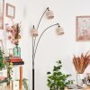 Bassagoda Golvlampa Krom, Svart, 3-ljuskällor