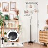 Bassagoda Golvlampa Krom, Svart, 3-ljuskällor