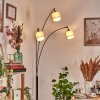 Bassagoda Golvlampa Krom, Svart, 3-ljuskällor