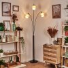 Sabadim Golvlampa Krom, Svart, 3-ljuskällor