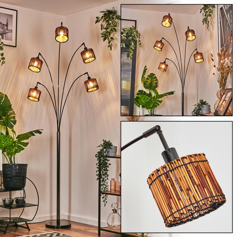 Cando Golvlampa Krom, Svart, 5-ljuskällor main product photo