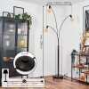 Codecreo Golvlampa Krom, Svart, 3-ljuskällor