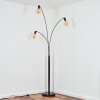 Codecreo Golvlampa Krom, Svart, 3-ljuskällor