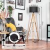 Soungou Golvlampa Naturfärger, Svart, 1-ljuskällor
