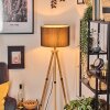 Soungou Golvlampa Naturfärger, Svart, 1-ljuskällor