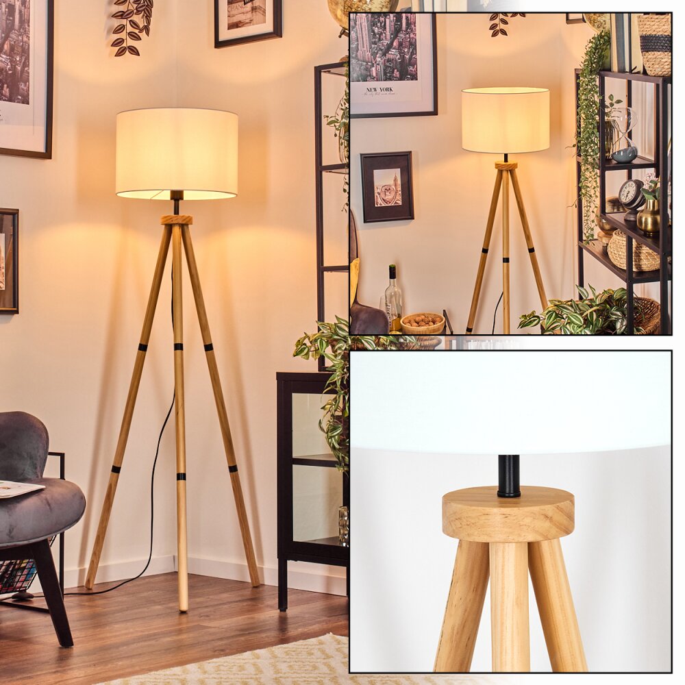Soungou Golvlampa Naturfärger, Svart, 1-ljuskällor main product photo