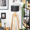 Soungou Golvlampa Naturfärger, Svart, 1-ljuskällor