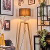 Soungou Golvlampa Naturfärger, Svart, 1-ljuskällor