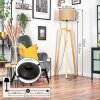 Soungou Golvlampa Naturfärger, Svart, 1-ljuskällor