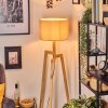 Soungou Golvlampa Naturfärger, Svart, 1-ljuskällor