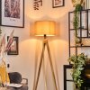Soungou Golvlampa Naturfärger, Svart, 1-ljuskällor