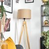 Soungou Golvlampa Naturfärger, Svart, 1-ljuskällor