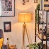 Soungou Golvlampa Naturfärger, Svart, 1-ljuskällor