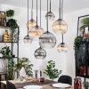 Koyoto Pendellampa, kullampa, Pendelbelysning Naturfärger, Svart, 8-ljuskällor