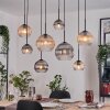 Koyoto Pendellampa, kullampa, Pendelbelysning Naturfärger, Svart, 8-ljuskällor