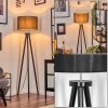 Soungou Golvlampa Krom, Svart, 1-ljuskällor