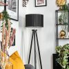 Soungou Golvlampa Krom, Svart, 1-ljuskällor