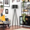 Soungou Golvlampa Krom, Svart, 1-ljuskällor