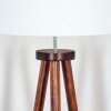 Soungou Golvlampa Krom, Trä mörkt, 1-ljuskällor