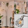 Yaak Golvlampa Nickel matt, Svart, 3-ljuskällor