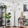 Codecreo Golvlampa Krom, Svart, 5-ljuskällor