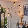 Codecreo Golvlampa Krom, Svart, 5-ljuskällor