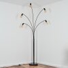 Codecreo Golvlampa Krom, Svart, 5-ljuskällor