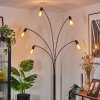 Codecreo Golvlampa Krom, Svart, 5-ljuskällor
