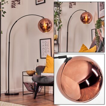 Koyoto Golvlampa, Båglampor Svart, 1-ljuskällor