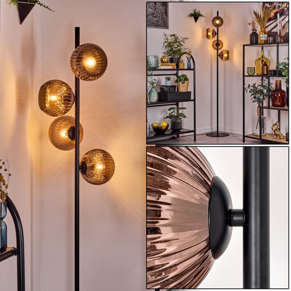 Koyoto Golvlampa Kopparfärg, 4-ljuskällor main product photo
