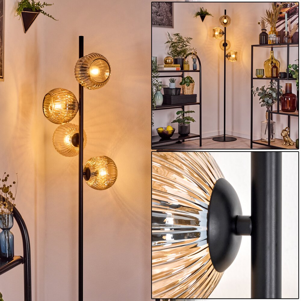 Koyoto Golvlampa Amber, 4-ljuskällor main product photo