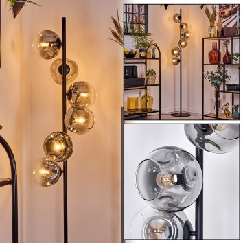 Ripoll Golvlampa Klart, Rökfärger, 6-ljuskällor