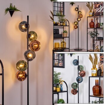 Ripoll Golvlampa Blå, Grön, Kopparfärg, 6-ljuskällor