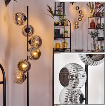 Ripoll Golvlampa Krom, Rökfärger, 6-ljuskällor Ripoll Golvlampa Krom, Rökfärger, 6-ljuskällor