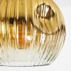 Ripoll Pendellampa, kullampa, Pendelbelysning Guld, Klart, Kopparfärg, Rökfärger, 3-ljuskällor