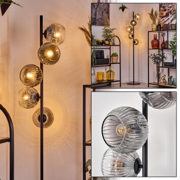 Ripoll Golvlampa Klart, Rökfärger, 5-ljuskällor Ripoll Golvlampa Klart, Rökfärger, 5-ljuskällor