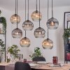 Koyoto Pendellampa, kullampa, Pendelbelysning Naturfärger, Svart, 8-ljuskällor