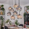 Koyoto Pendellampa, kullampa, Pendelbelysning Naturfärger, Svart, 8-ljuskällor