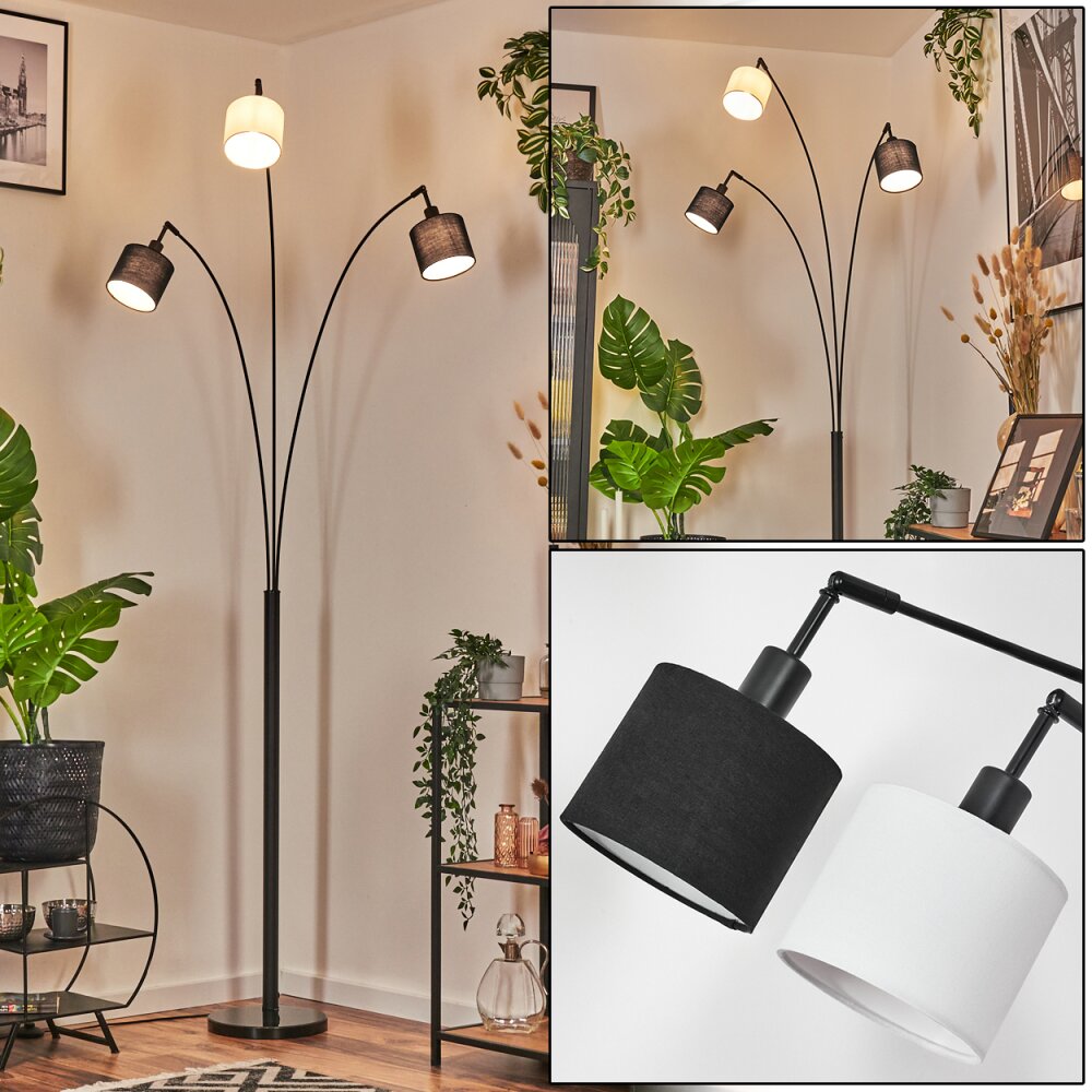 Bassagoda Golvlampa Svart, 3-ljuskällor main product photo