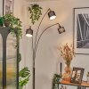 Bassagoda Golvlampa Krom, Svart, 3-ljuskällor