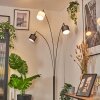 Bassagoda Golvlampa Krom, Svart, 3-ljuskällor