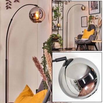 Koyoto Golvlampa, Båglampor Svart, 1-ljuskällor