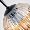 Ripoll Pendellampa, kullampa, Pendelbelysning Amber, Klart, Rökfärger, 3-ljuskällor