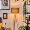 Soungou Golvlampa Naturfärger, Svart, 1-ljuskällor