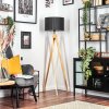 Soungou Golvlampa Naturfärger, Svart, 1-ljuskällor
